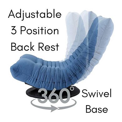 Rotating Foldable Thick Cushion Floor Chair