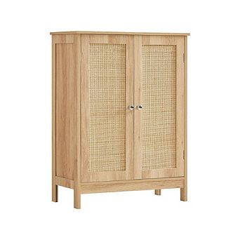 Rattan Sideboard Cabinet With Adjustable Shelf
