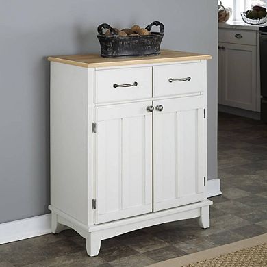 Classic White Wood Sideboard Cabinet