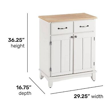 Classic White Wood Sideboard Cabinet