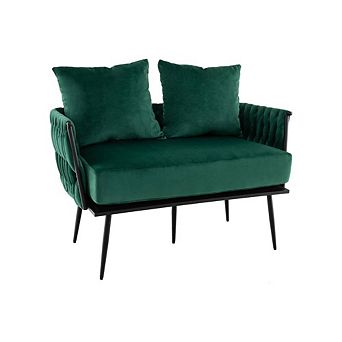 Upholstered Dutch Velvet Snuggle Sofa