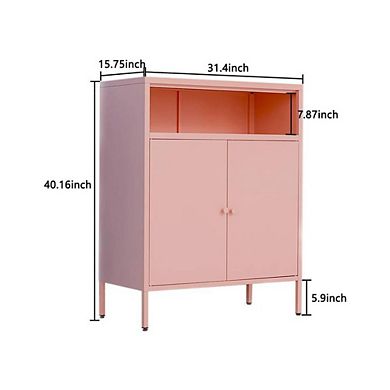 Metal Storage Accent Sideboard Cabinet