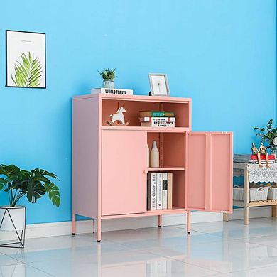 Metal Storage Accent Sideboard Cabinet