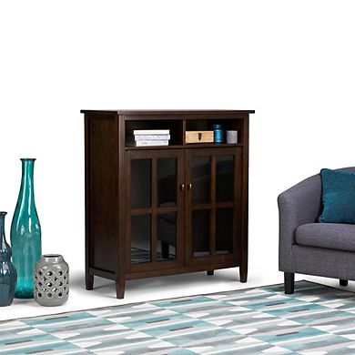 Warm Shaker Wood Sideboard Cabinet