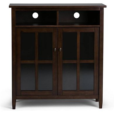 Warm Shaker Wood Sideboard Cabinet