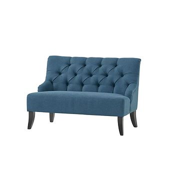 Tufted Backrest Mid-Century Snuggle Sofa