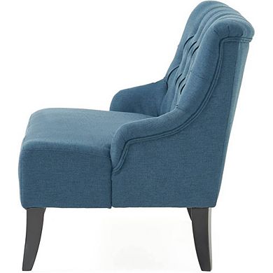 Tufted Backrest Mid-Century Snuggle Sofa