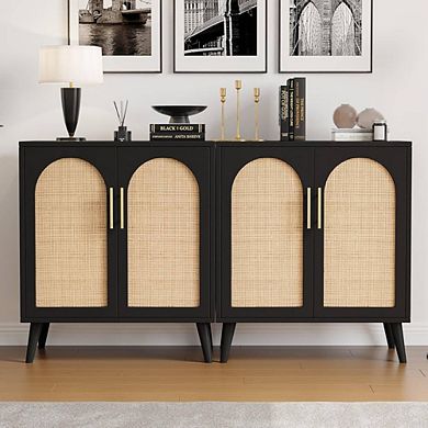 Sideboard Rattan Storage Sideboard Cabinet