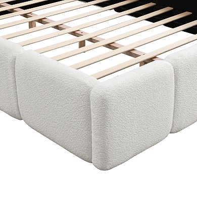 Cassius Clean Contemporary Low-Profile Plush Padded Platform Bed by Christopher Knight Home