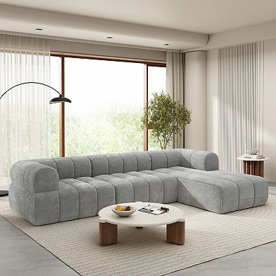 Modern L-Shaped Sectional Sofa Set by Christopher Knight Home