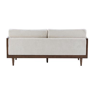 Emir Rattan-Frame 2-Seater Upholstered Sofa by Christopher Knight Home