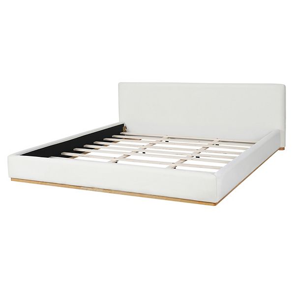 Enzo Elegant Upholstered Wood Frame Platform Bed by Christopher