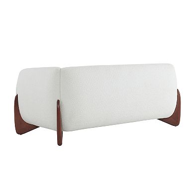 Alma Boucle Upholstered Loveseat by Christopher Knight Home