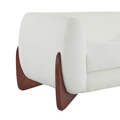 Alma Boucle Upholstered Loveseat by Christopher Knight Home