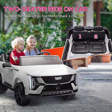 Qaba 2-Seater 12V 10AH Ride on Truck with Remote Control