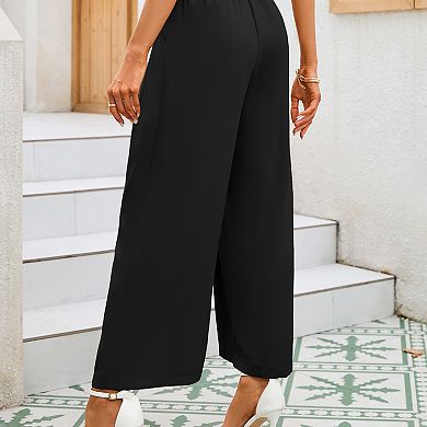 Women High Waisted Wide Leg Palazzo Pants