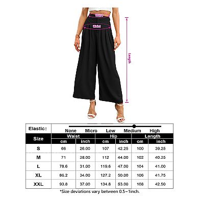 Women High Waisted Wide Leg Palazzo Pants