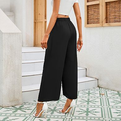 Women High Waisted Wide Leg Palazzo Pants