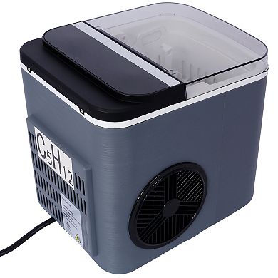 26 lbs. Countertop Self Cleaning Ice Maker with Basket and Scoop