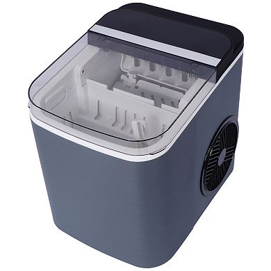 26 lbs. Countertop Self Cleaning Ice Maker with Basket and Scoop