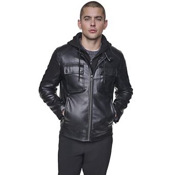 Men's Kenneth Cole Reaction Moto Jacket with Bib