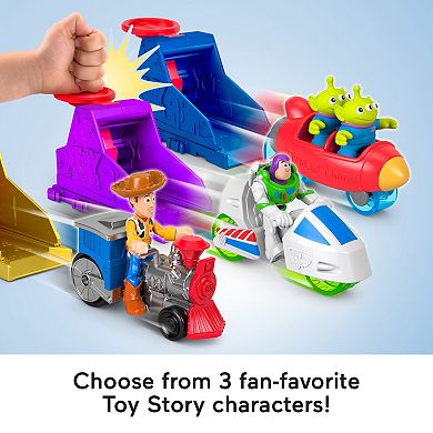 IMAGINEXT Disney / Pixar's Toy Story Launcher Playset with Buzz Lightyear Figure