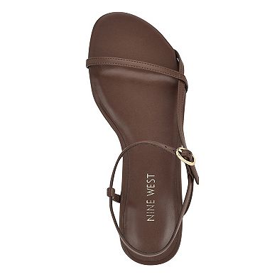 Nine West Masow Women's Round Toe Strappy Flat Sandals