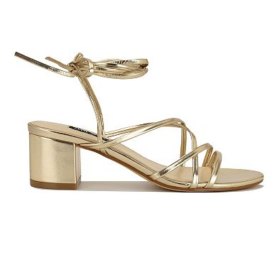Nine West Aloud Women's Strappy Block Heel Dress Sandals