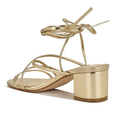 Nine West Aloud Women's Strappy Block Heel Dress Sandals