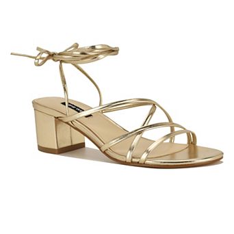 Nine West Aloud Women's Strappy Block Heel Dress Sandals