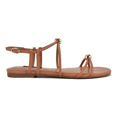Nine West Mariss Women's Round Toe Strappy Flat Sandals