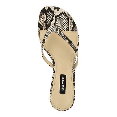 Nine West Cruise Women's Slip-On Kitten Heel Dress Sandals