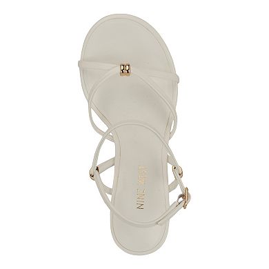 Nine West Deklyn Women's Round Toe Strappy Wedge Sandals