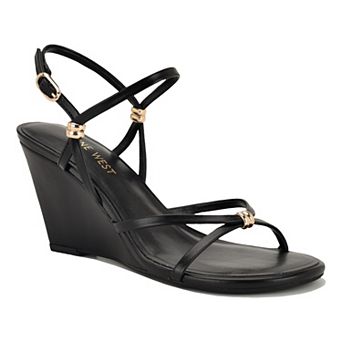 Nine West Deklyn Women's Round Toe Strappy Wedge Sandals