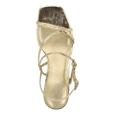 Nine West Hallow Women's Square Toe Strappy Dress Sandals