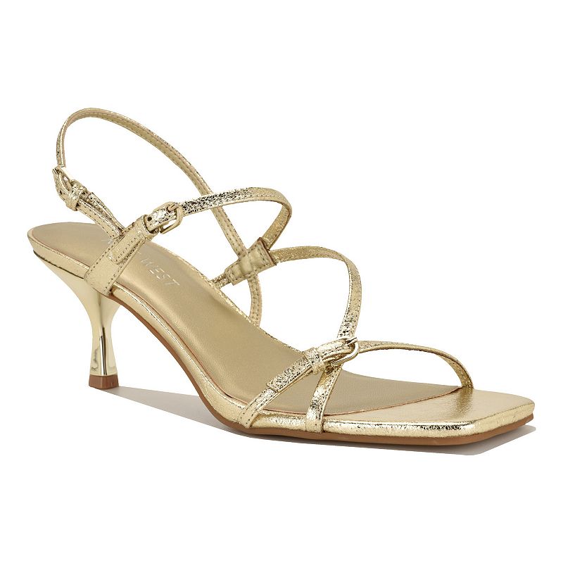 Nine West Hallow Women's Square Toe Strappy Dress Sandals,
