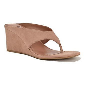Nine West Jadde Women's Round Toe Slip-On Dress Wedge Sandals
