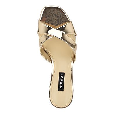 Nine West Merlana Women's Slip-On Kitten Heel Dress Sandals