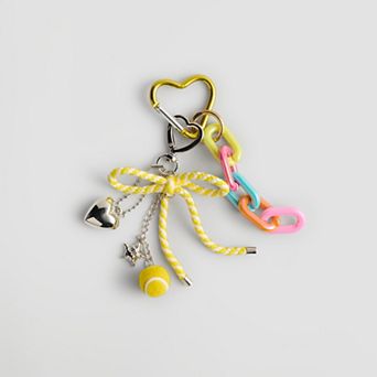 madden girl Tennis Chain Charm Keychain