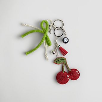 madden girl Lucky Cherry Charm Keychain