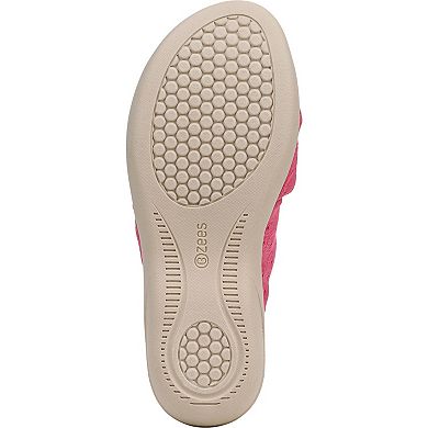 LifeStride Caring Women's Embroidered Fabric Slide Sandals