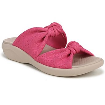 LifeStride Caring Women's Embroidered Fabric Slide Sandals