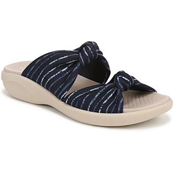 LifeStride Caring Women's Embroidered Fabric Slide Sandals