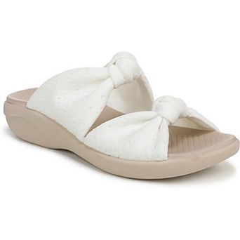 LifeStride Caring Women's Embroidered Fabric Slide Sandals