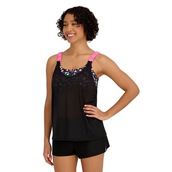 Women's ZeroXposur Scrunchie Twofer Tankini Swim Top