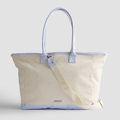 madden girl Embroidered Canvas Large Tote Bag