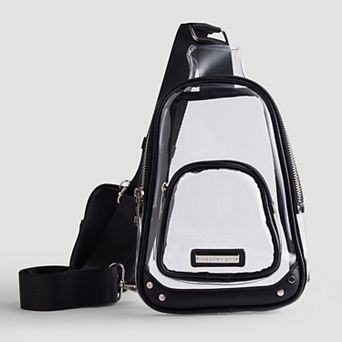 madden girl Clear Sling Bag with Adjustable Strap