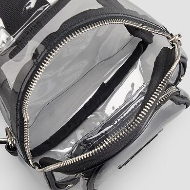 madden girl Clear Sling Bag with Adjustable Strap