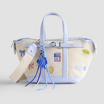 madden girl Embroidered Canvas Mini Tote Bag