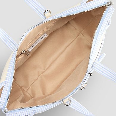 madden girl Embroidered Canvas Mini Tote Bag